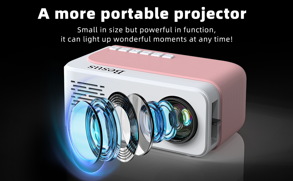 projector;mini projector;portable projector;projector with wifi and bluetooth;projector for bedroom