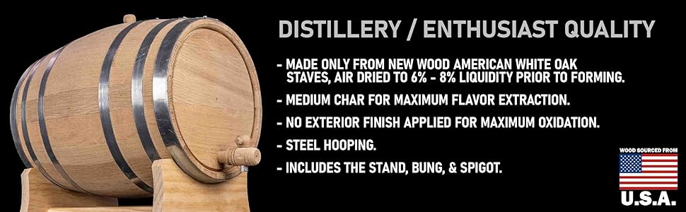 Thousand Oaks Barrel Co. Distillery Series Oak Barrels, smoked cocktails, old fashioned, bourbon