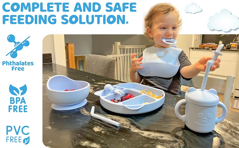 baby feeding essentials led weaning supplies silicone baby feeding set baby eating essentials blw