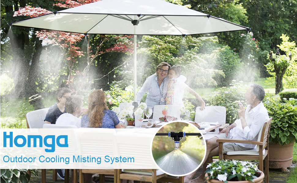 Homga Misting Systems, Misting Cooling System 32.8FT(10M