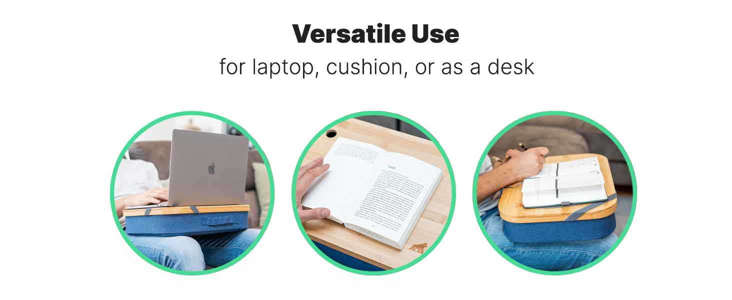 MY FAT GORILLA Laptop Tray Bamboo, Lightweight Laptop Stand for Bed