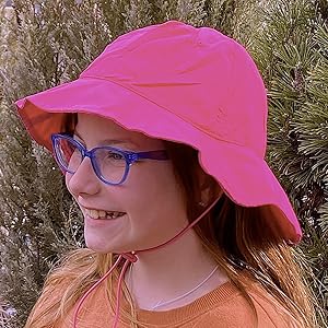 girls sun hat spf 50 uv protection wide brim swim children child kids youth