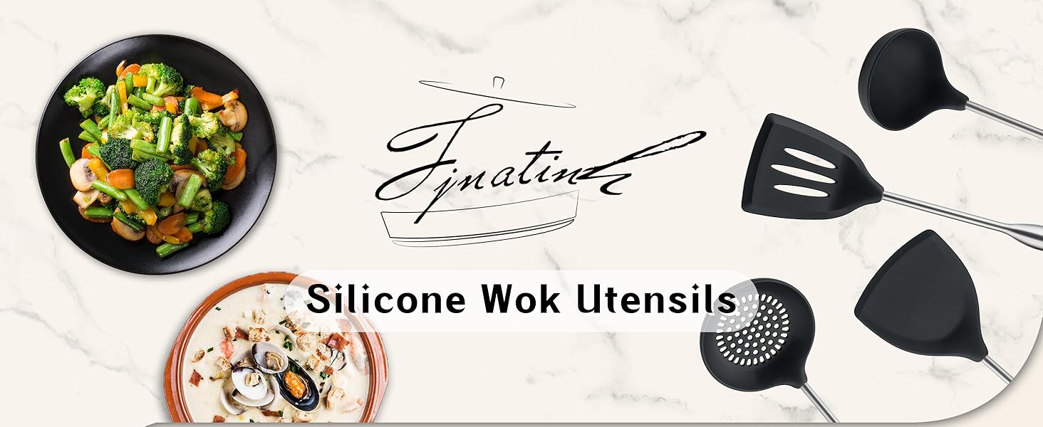 FJNATINH Silicone Wok Spatula