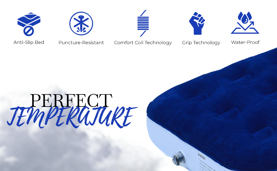 Greaton Medium Firm Air Mattress with Electric Pump