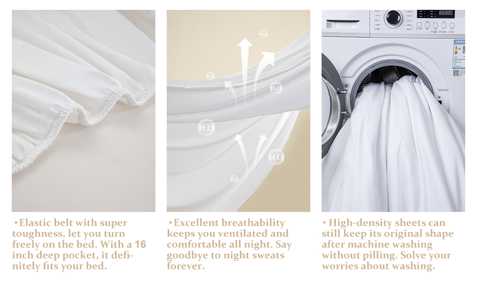 LIANLAM 1200 Thread Count Cotton Sheets, 100 Egyptian