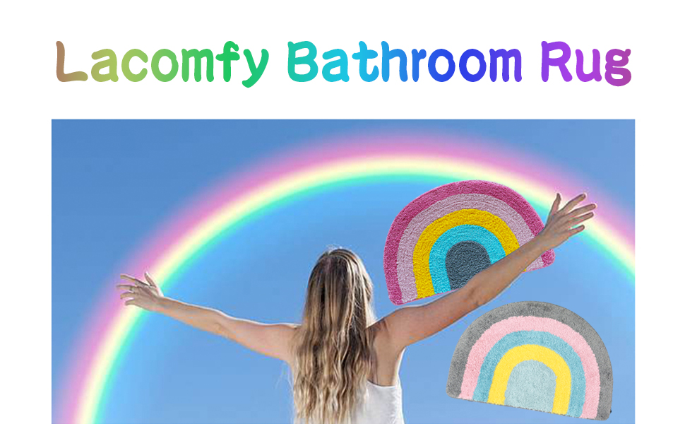 Rainbow  rug for kids pets