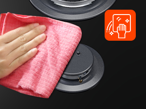 Built-in 2 Burners Gas Hob, Black Tempered Glass Gas Cooktop, NG/LPG Convertible Gasland Chef GH30BF 18 Gas Hob