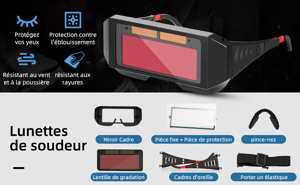à souder avec obscurcissement automatique solaire