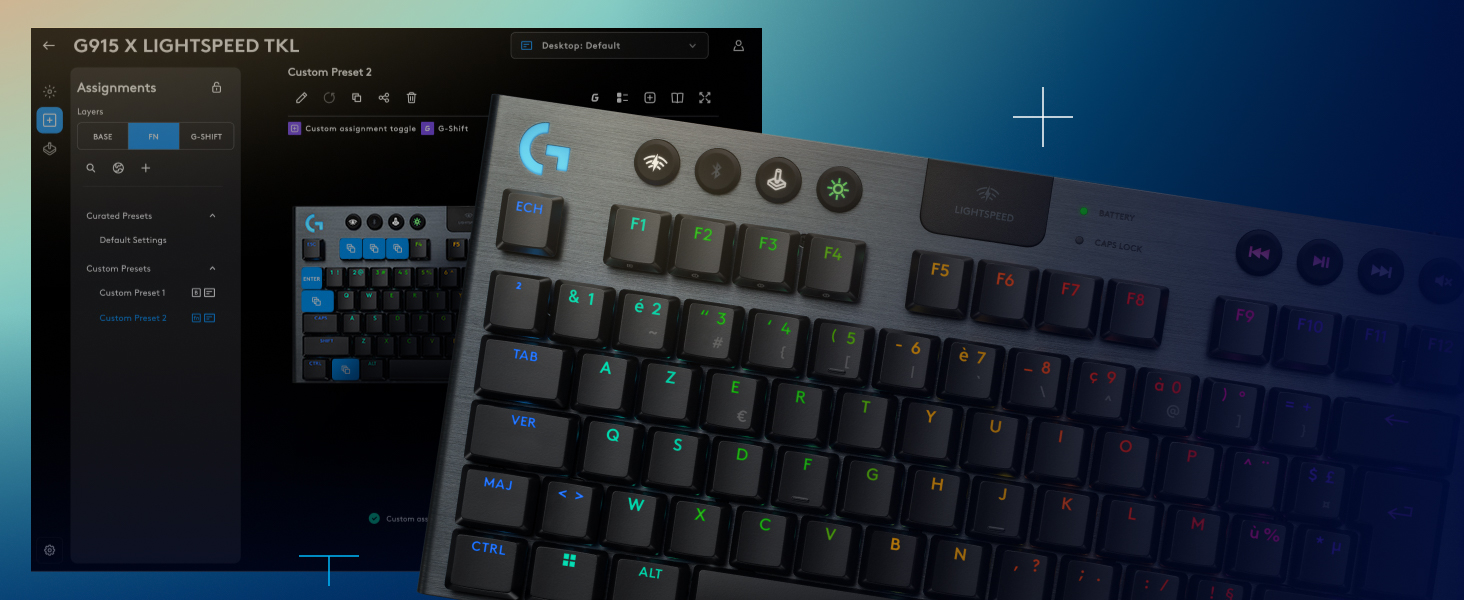Logitech G G915 X LIGHTSPEED TKL Clavier gaming sans fil promo