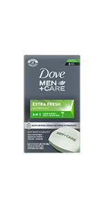Dove Men+Care Extra Fresh 3-in-1 Face + Body + Shave Bar, 3.75 oz 