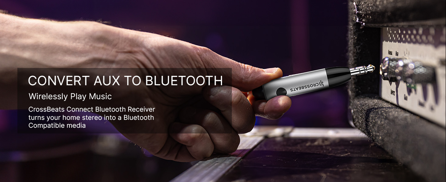 CrossBeats Connect Bluetooth Receiver can connect with two Bluetooth devices at the same time