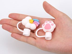 Kssvzz 10Pcs Straw Covers for Stanley Cup, 10mm Dust-Proof Silicone Straw Toppers, Cute Straws Cover Tips, Reusable Straw Caps for 30/40 Oz Stanley Cup Accessories 21 7