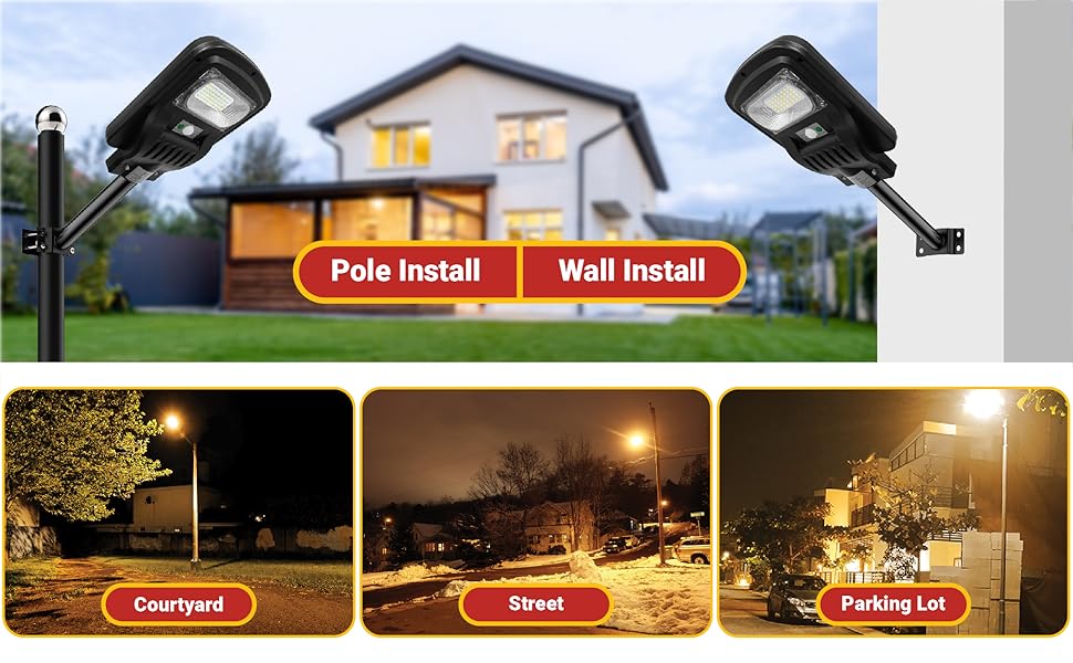 Epyz Plastic 50 Watt Solar Street Light Outdoor With Remote 40 Led