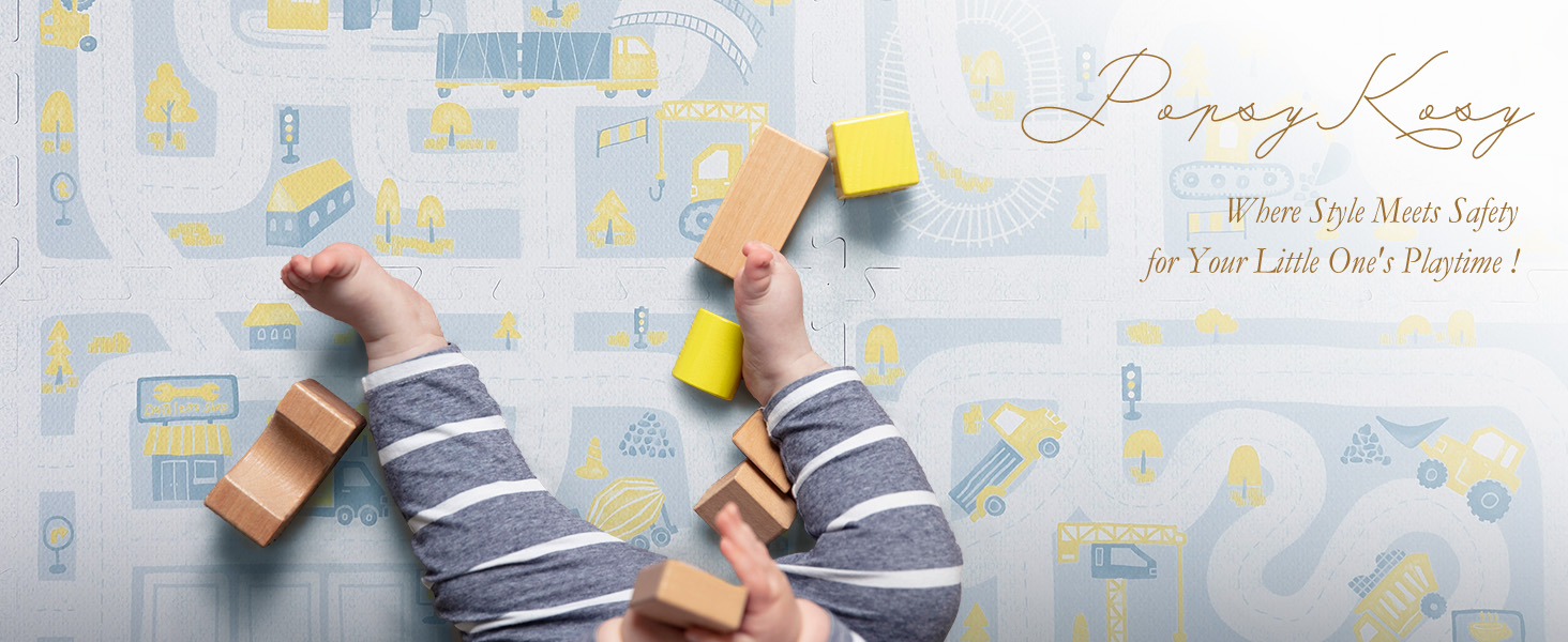 PopsyKosy Premium Baby Foam Play Mats Stylish Floor