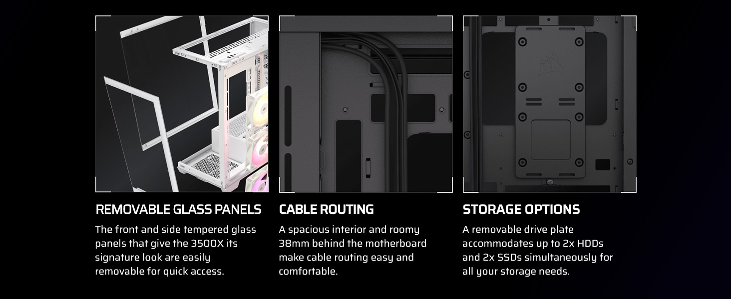 Corsair 3500X ARGB mid-tower pc case