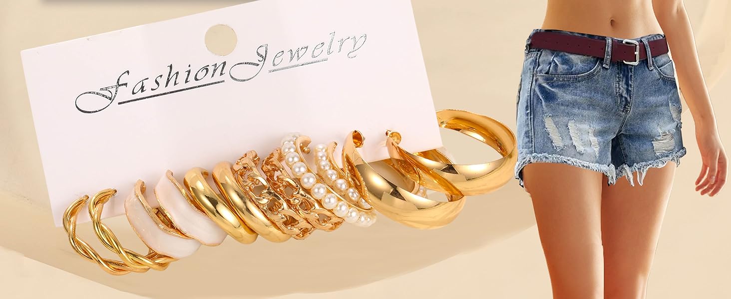 gold earrings for women