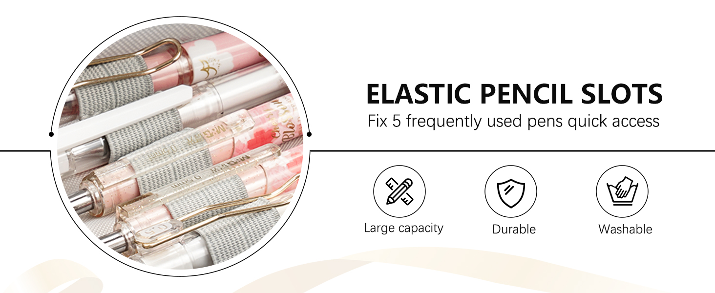 Mokani Big Capacity Pencil Case Organizer, Canvas Pen Pencil Pouch with