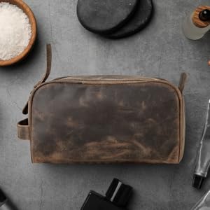 leather dopp kit