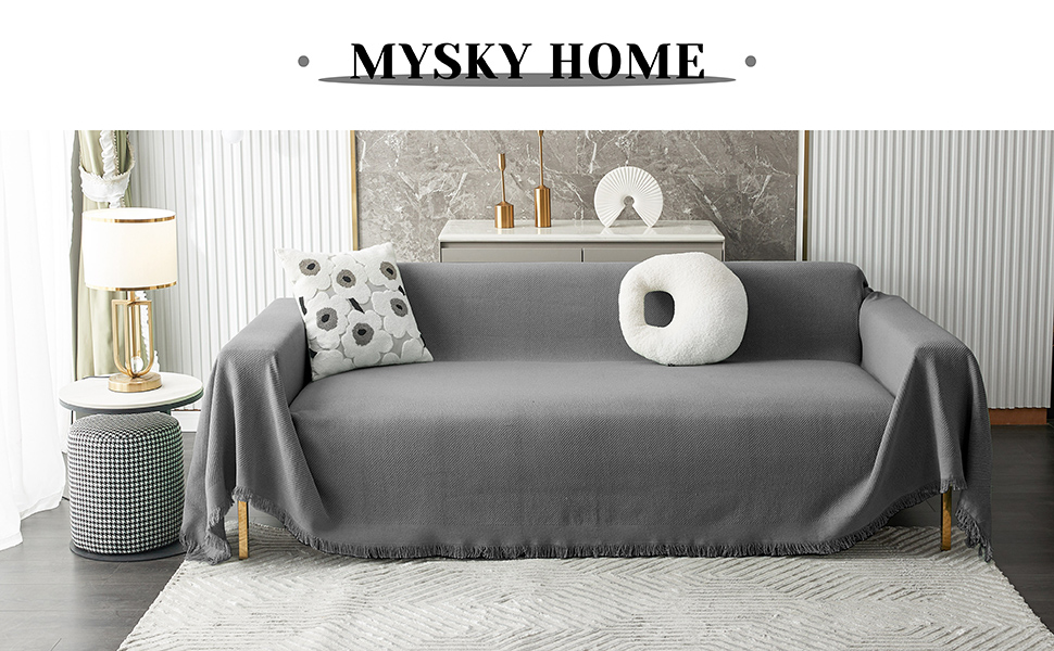 MYSKY HOME Sofa Covers Couch Covers for 3 Cushion Couch