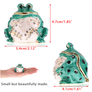 Mini-Schmuckkästchen in Form eines Frosches