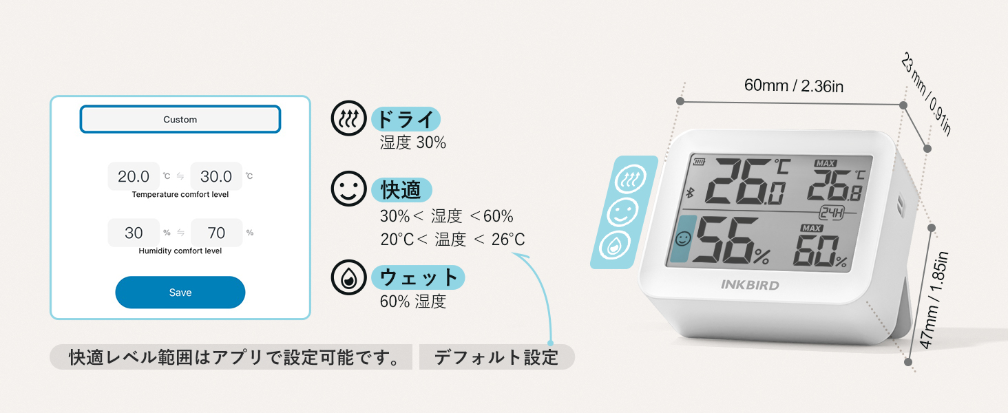 Bluetooth 温湿度計 温度計 湿度計