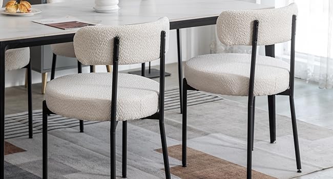 white dining chairs