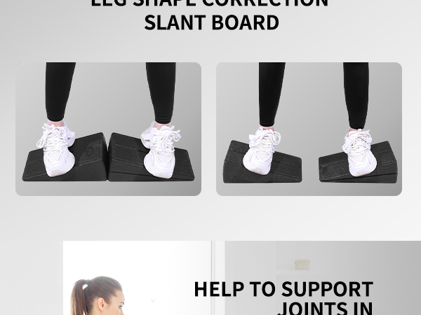 Strongtek Calf Raise Block Squatting Heel Wedge Block Pair Non | Seychelles