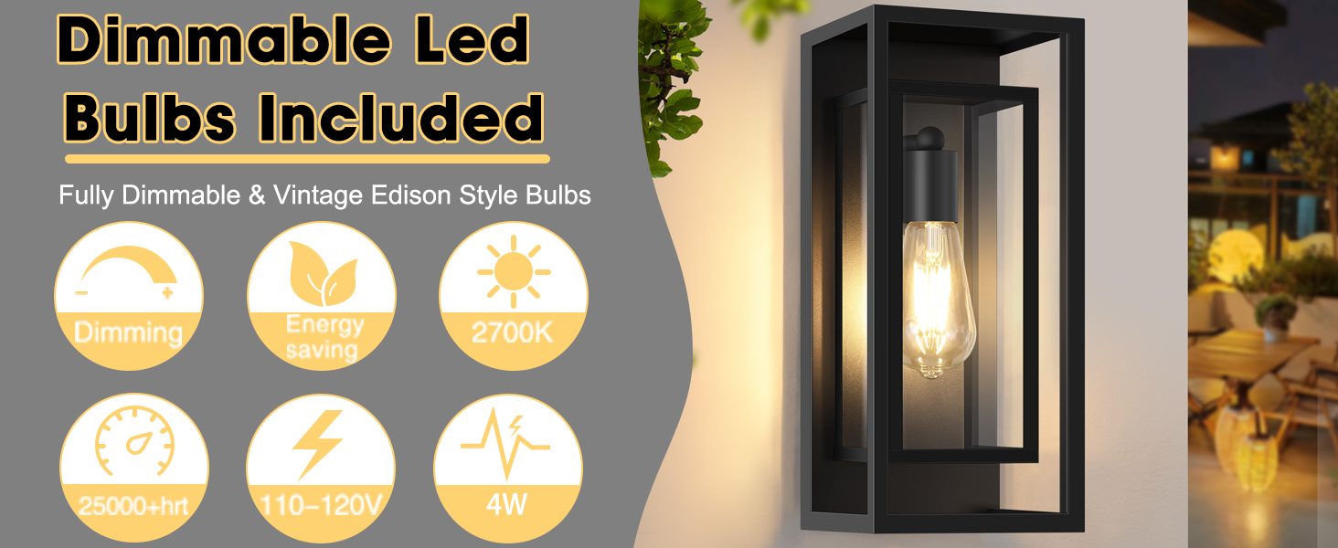 Black Exterior Waterproof Wall Mount Lighting Fixture