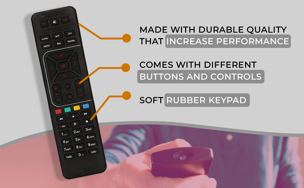 Saplotia™ Airtel DTH Remote Compatible with HD and SD SetTop Box