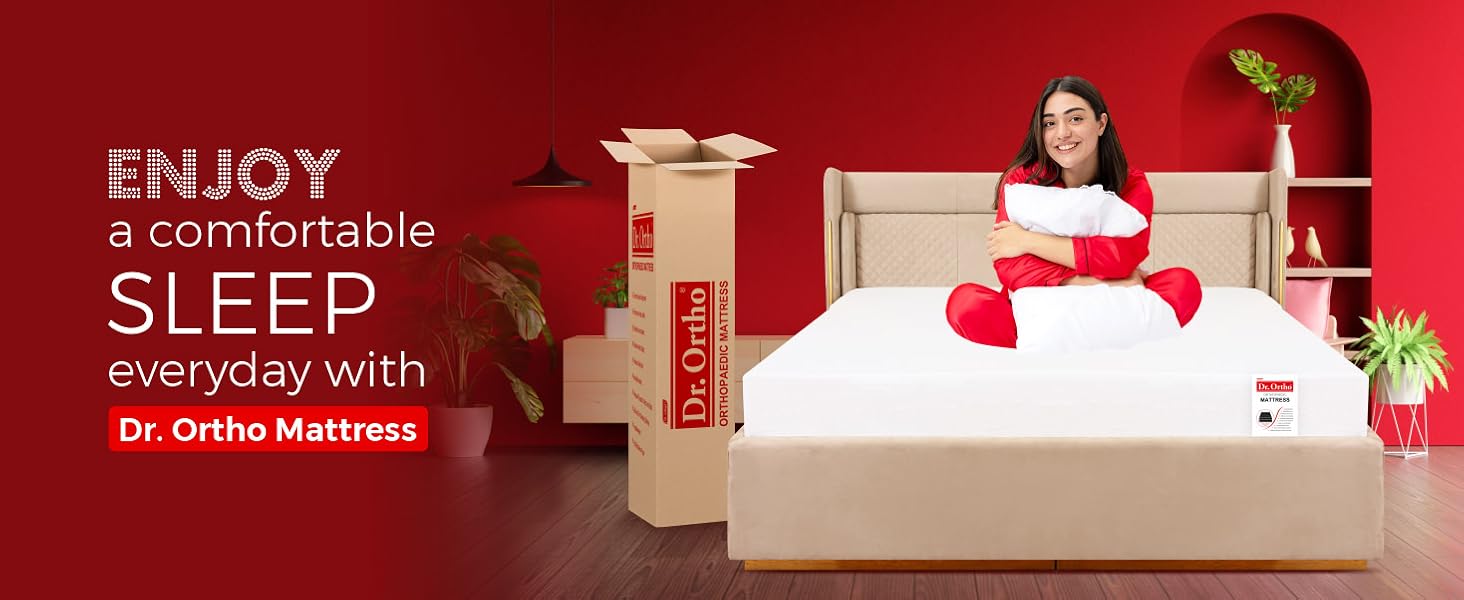 Dr.Ortho Mattress Orthopaedic Mattress Latex Mattress, Natural