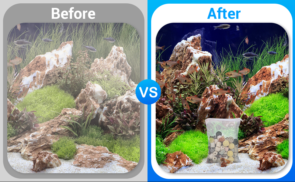 Segarty Filter Media,12 in 1 Bio Media for Aquarium Sump