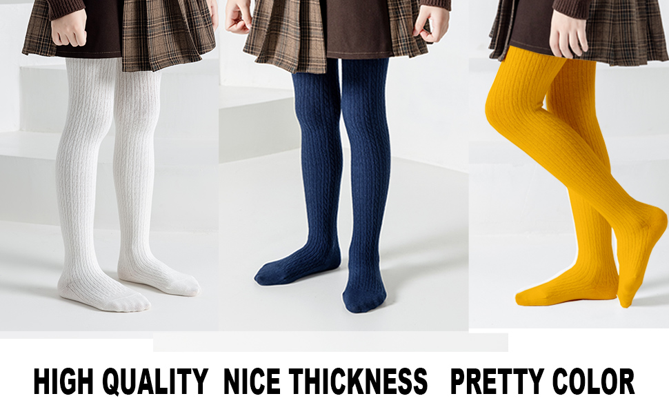 Girls Tights Cotton Stockings Pantyhose for Toddlers