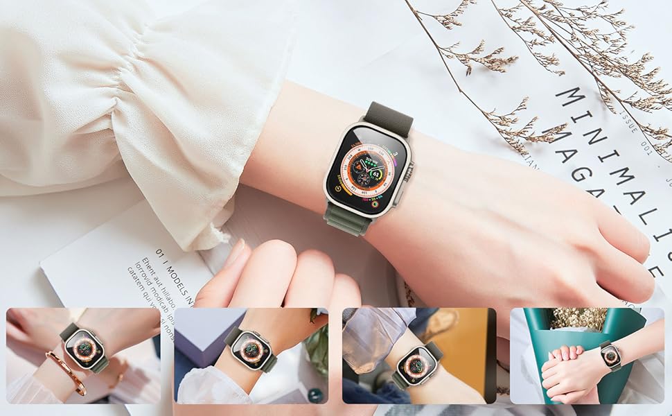 Suoman 2Pack for Apple Watch Ultra Screen Protector Case