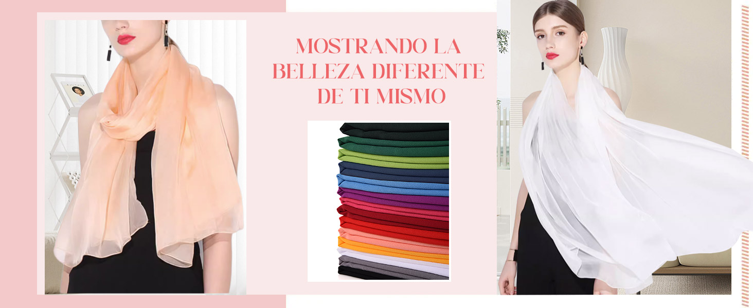 Bufanda Mujer Elegante Chal Estola