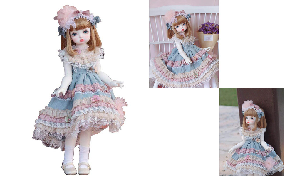 Amazon.co.jp: 1/3 1/4 1/6ドール用Bjd 球体関節人形 貴族風 服