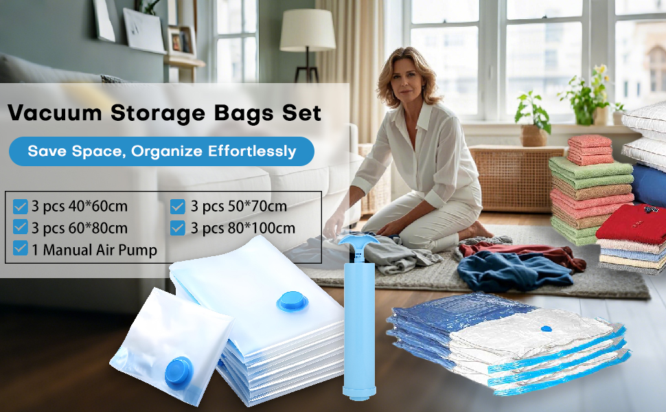 sac rangement sous vide aspirateur