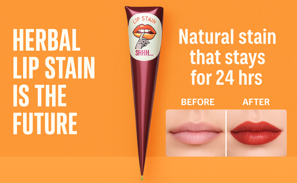 Herbal  lip stain , Natural stain that stays for 24 hrs , lip stain , lip liner