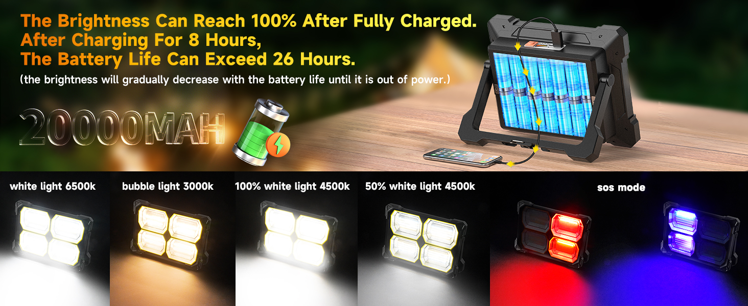 camping light with stand
