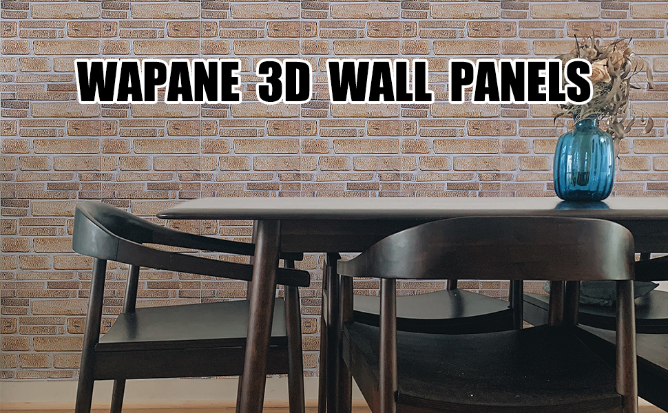 WAPANE 3D Brick Peel and Stick Wallpaper, 3D Brick Wall