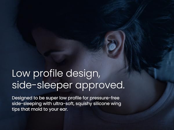 low profile design, side sleeper approved