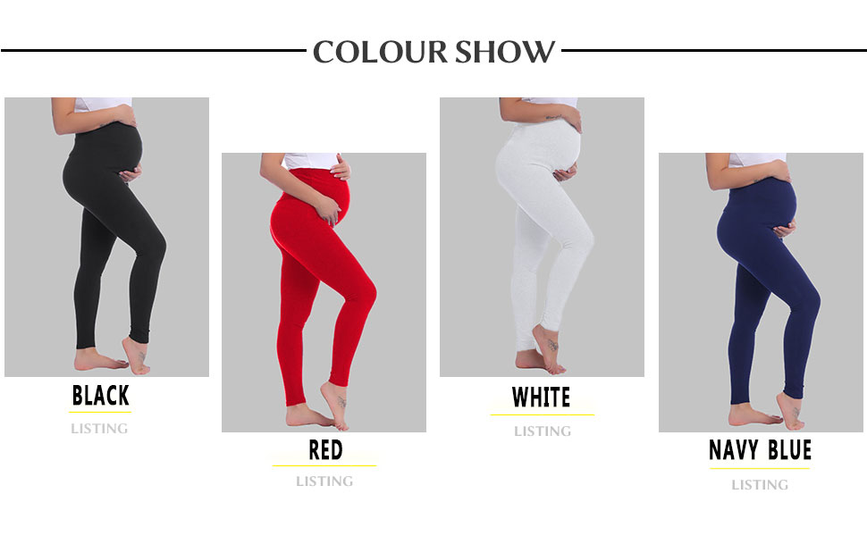 Supportive pregnancy leggings