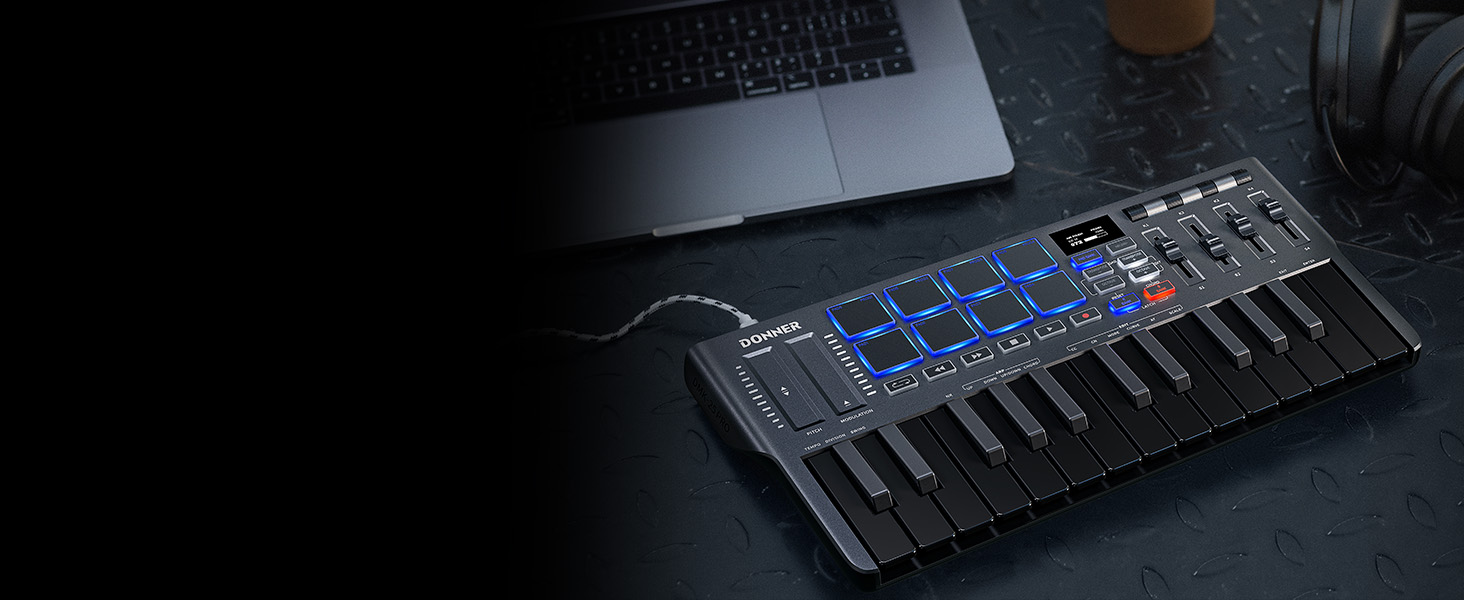 donner dmk 25 pro midi keyboard