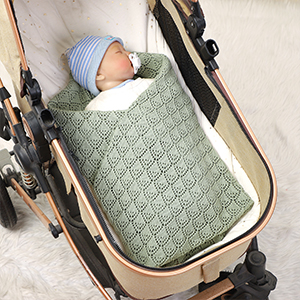 breathable knitted baby blanket