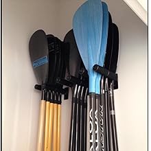 rubber grip paddle rack kayak canoe sup paddle board ski