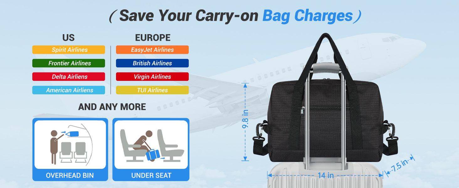 Small Gym Bag 14 inch Mini Duffel Bag Carryon Bag