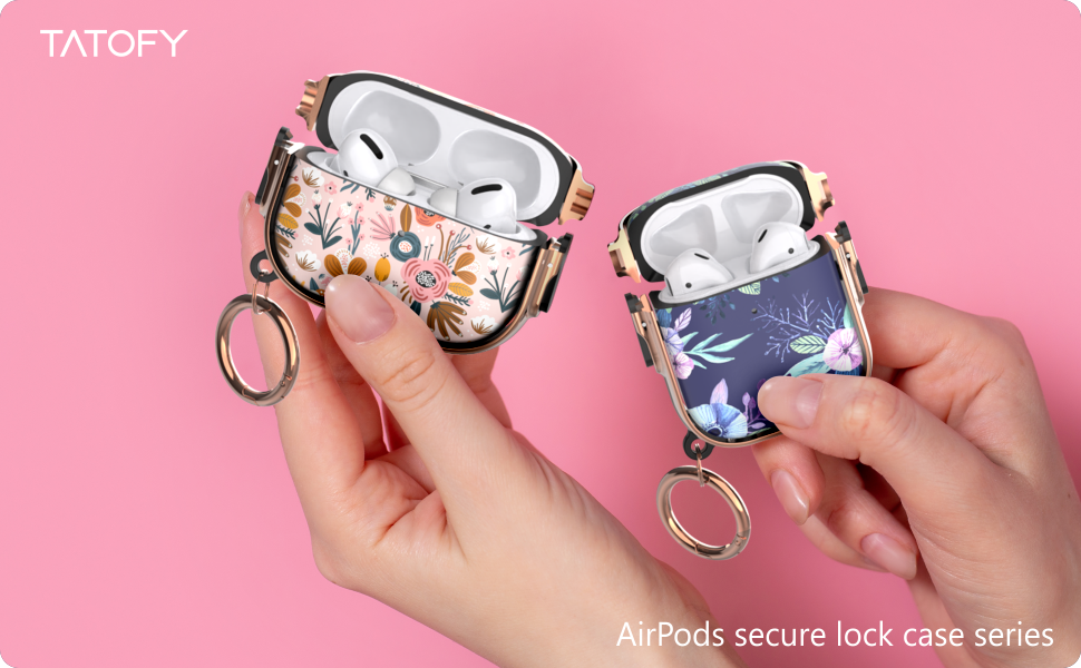 TATOFY for AirPod 2 case, AirPod case with Lock, AirPods