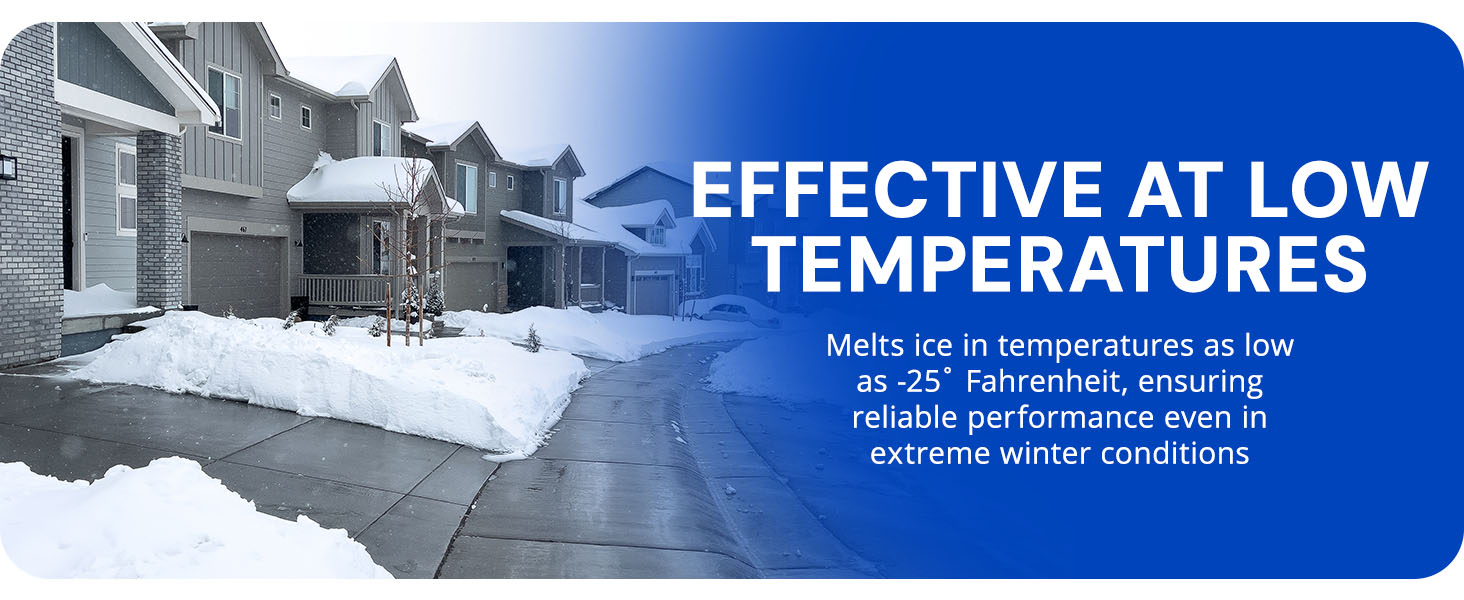 Snow Joe Blue Heat Snow & Ice Melter, Heat Pellets, Non-Staining, 20 Lb Bag