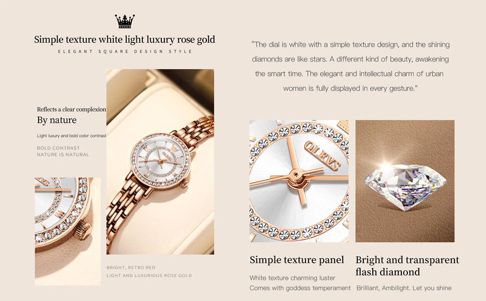 Bracelet Watches for Women Waterproof Fine Classy Analog Quartz Wrist Watches for Women
