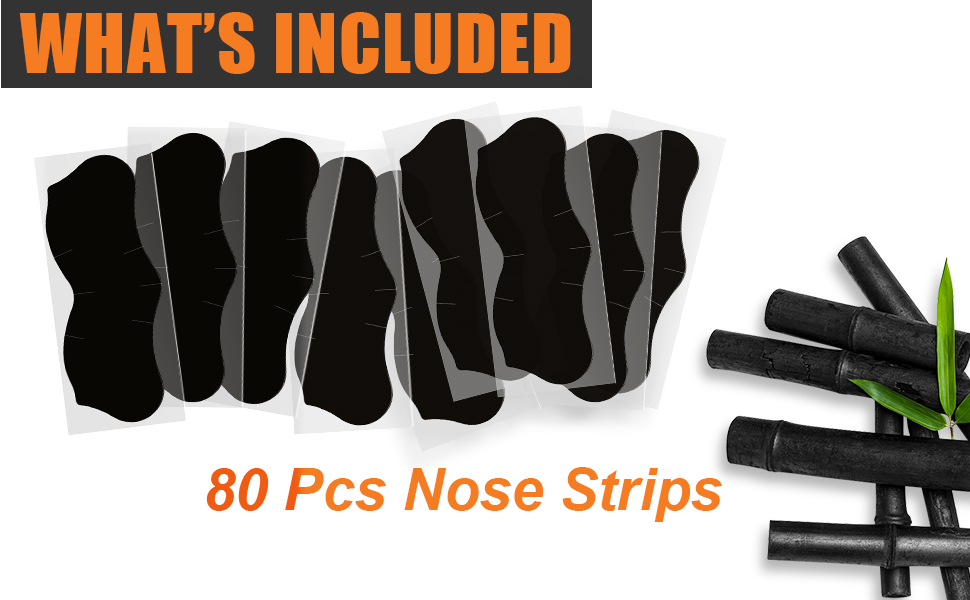 80 Pcs Blackhead Remover Pore Strips, Black Head Remover for Face