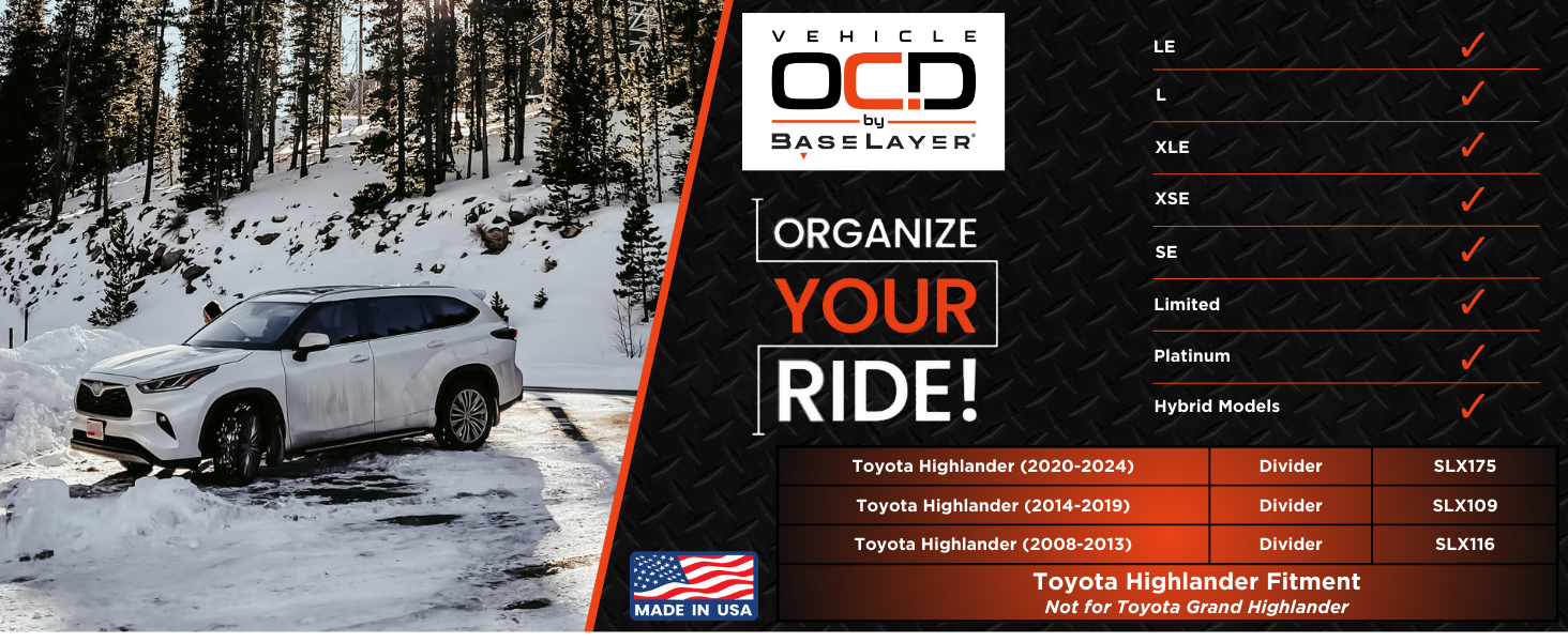 Toyota Highlander Fitment